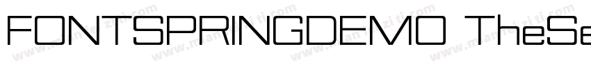 FONTSPRINGDEMO TheSe字体转换